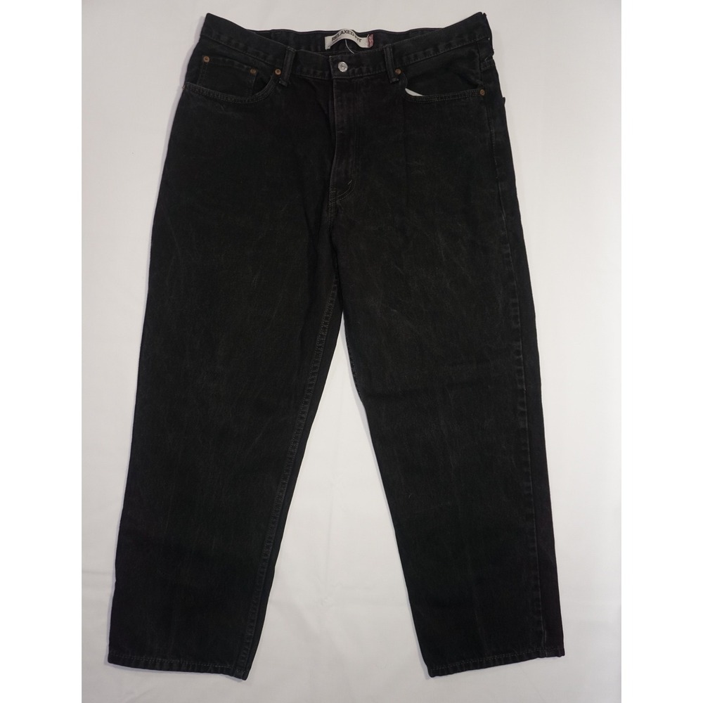 Levi's 40x30 550 Relaxed Fit Black Denim Jeans